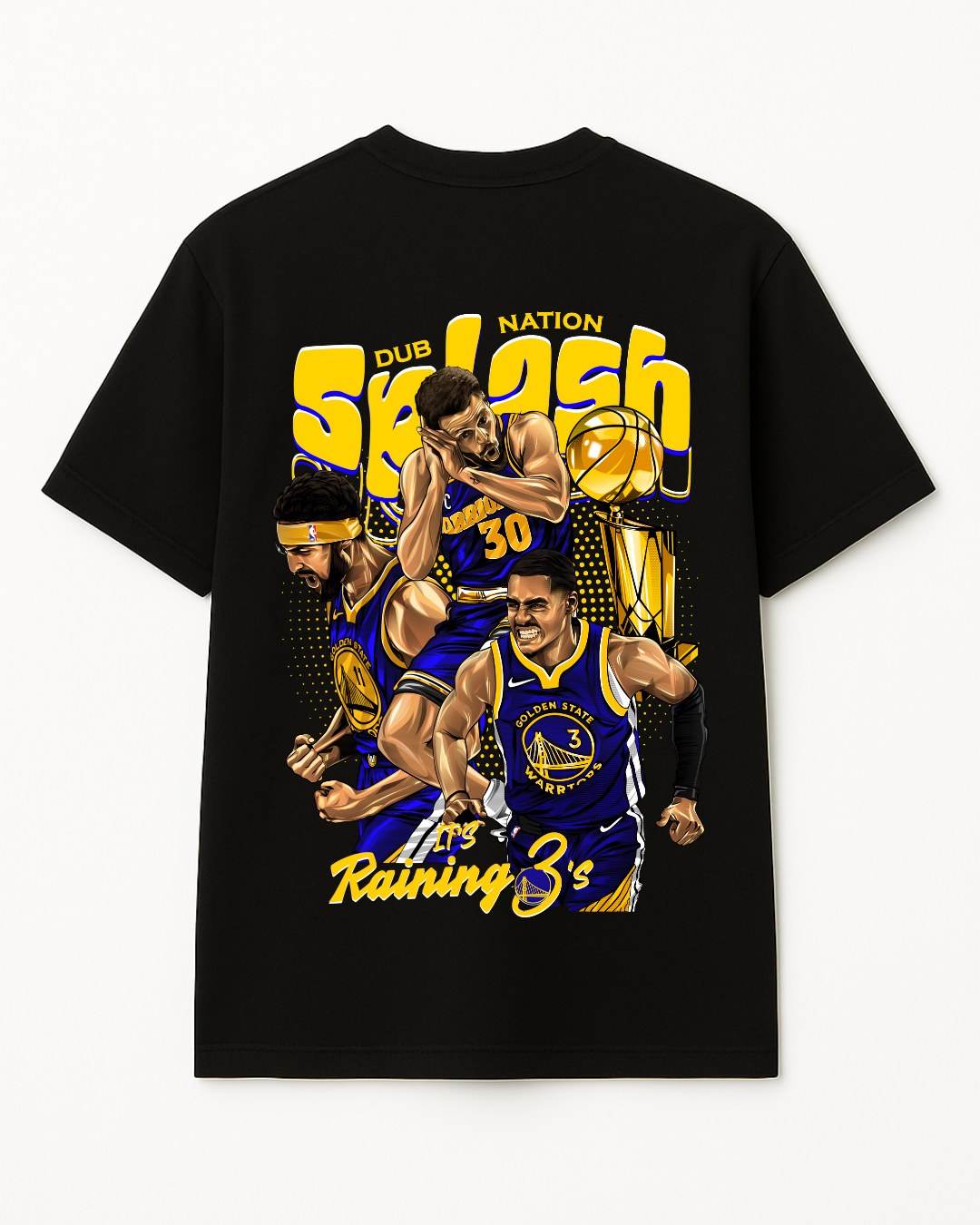 Trending splash design printed oversized cotton t-shirt for men