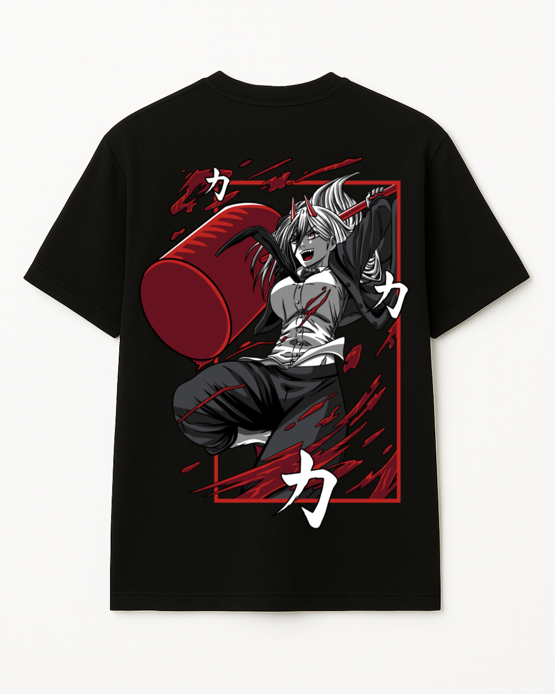 Demon Hammer Fury Limited Edition Anime Graphic Premium Quality Cotton oversized t-shirt for men