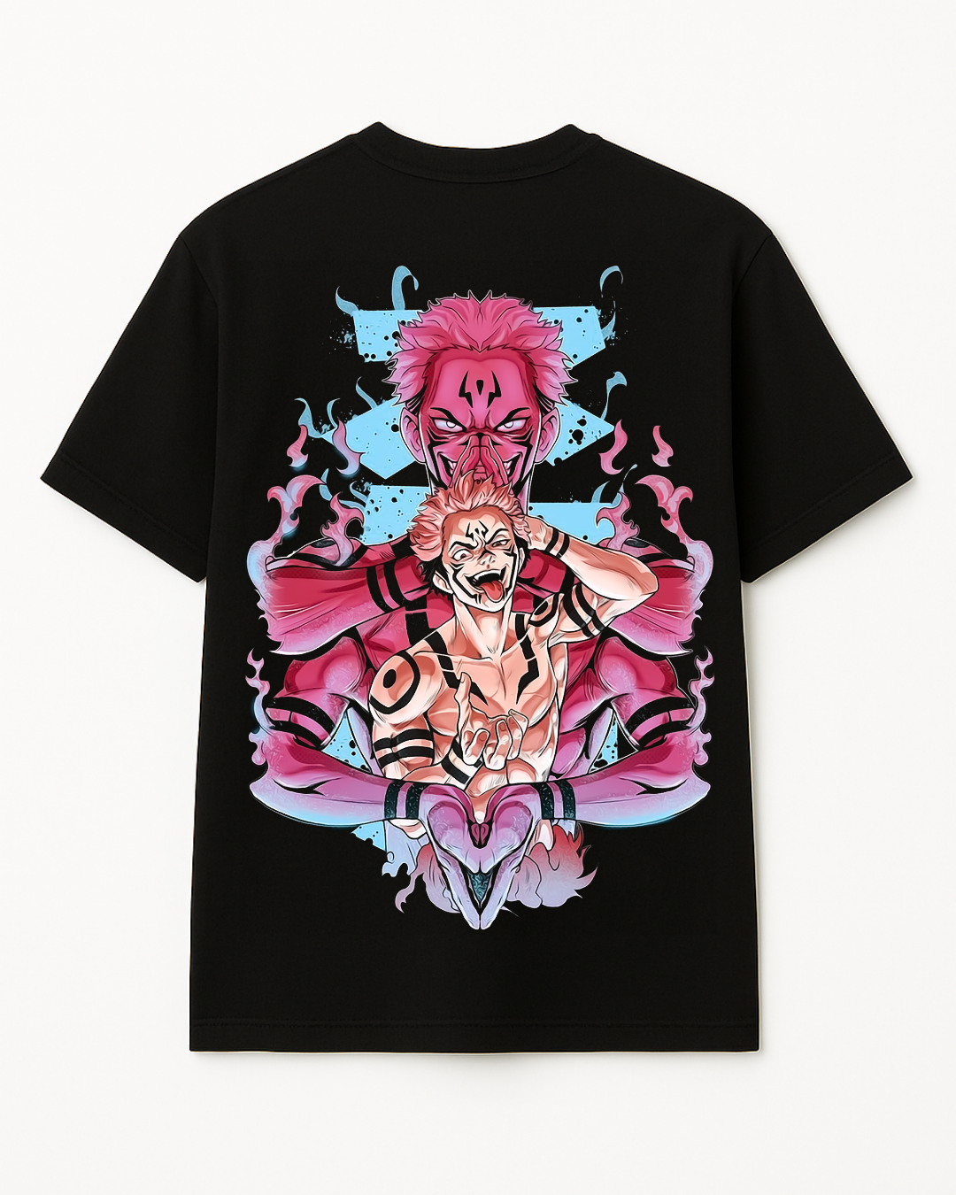 Jiujutsu Kaisen popular themed oversized cotton t-shirt for men