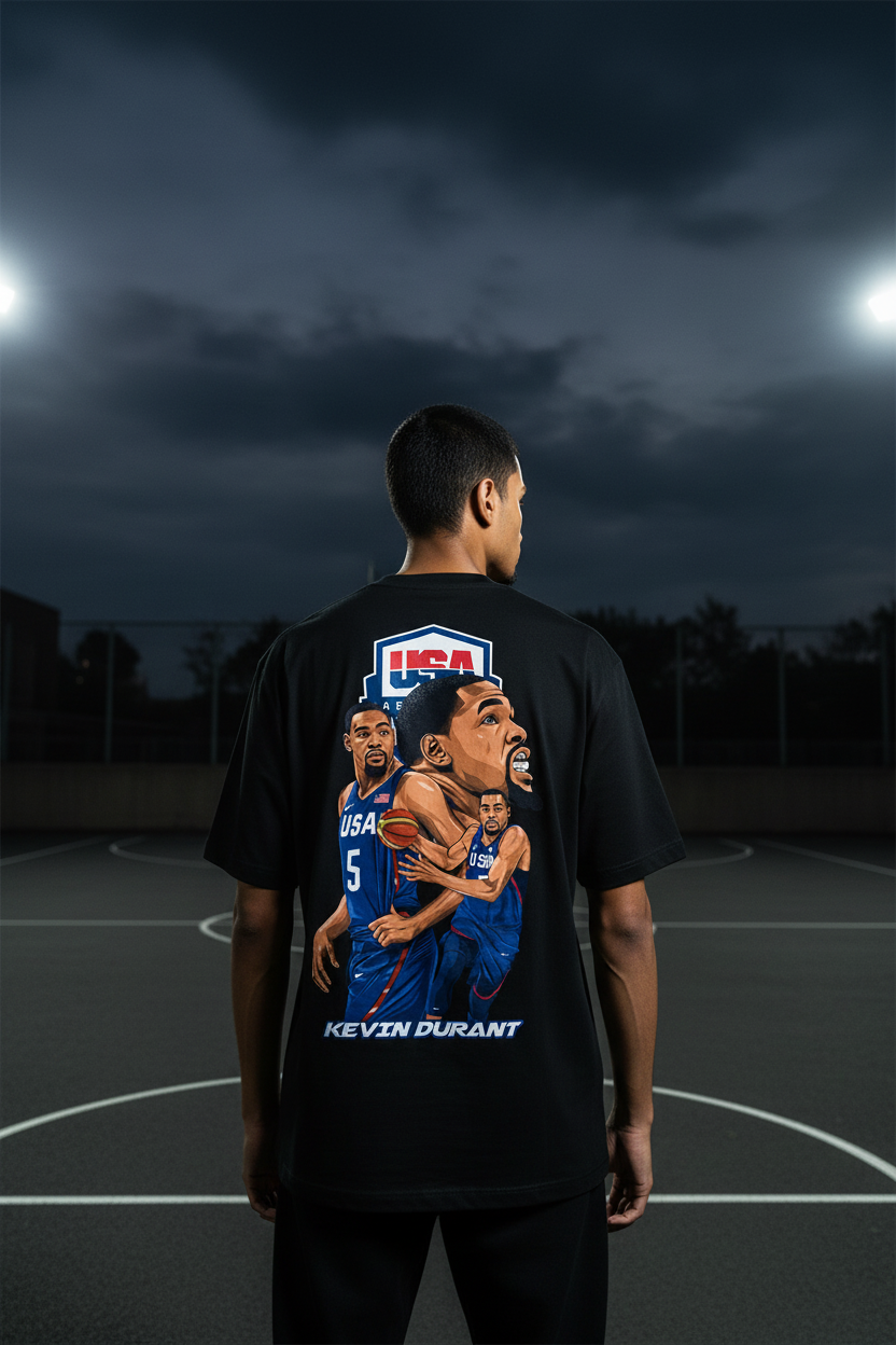 KD Back Basketball Court